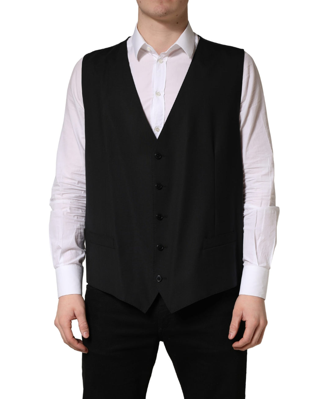 Dolce & Gabbana Black Waistcoats for Men