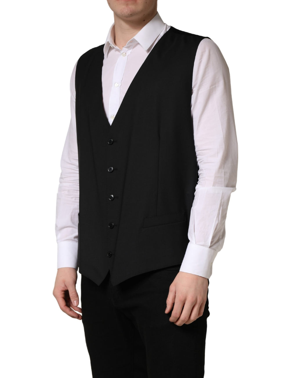 Dolce & Gabbana Black Waistcoats for Men detail view