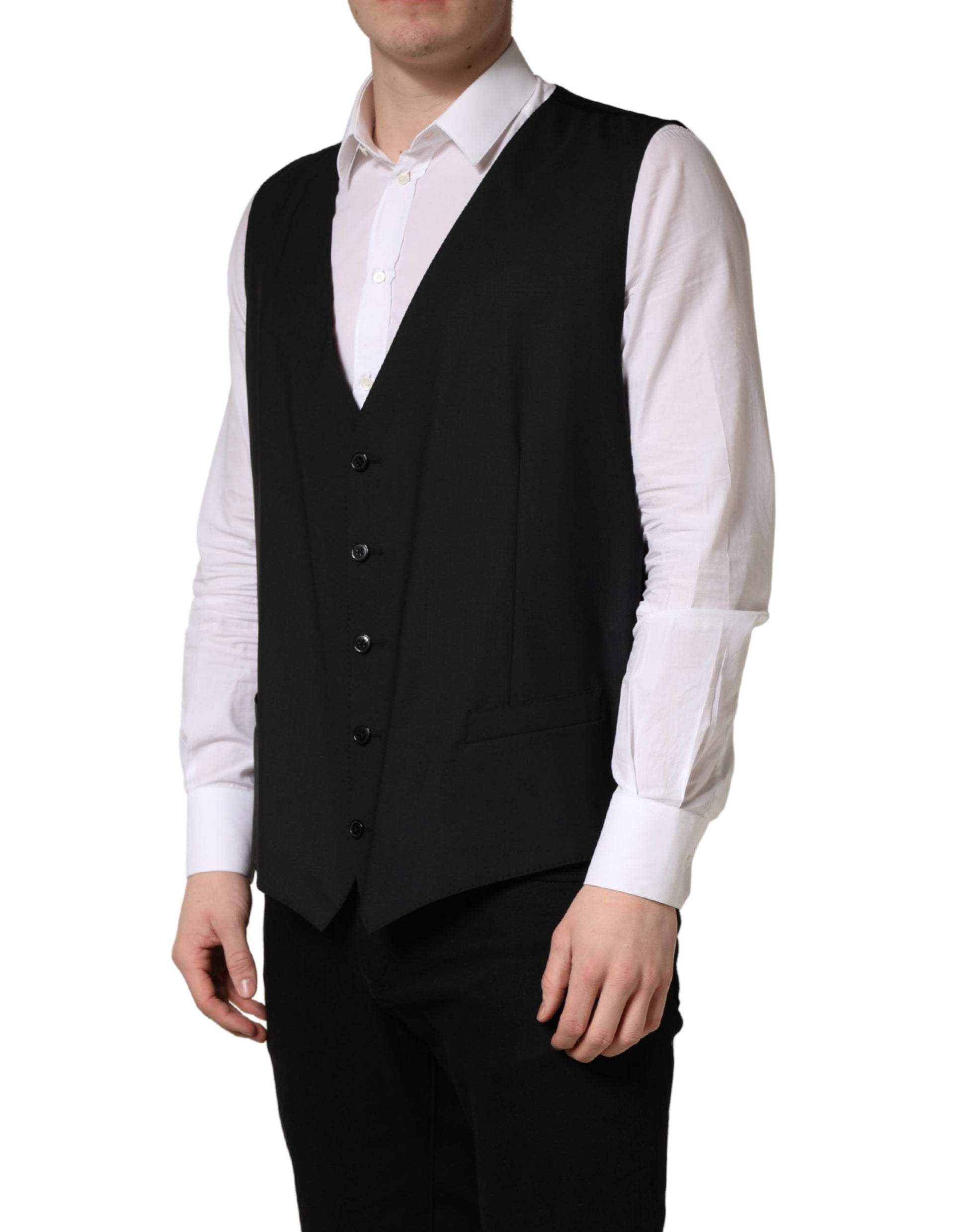 Dolce & Gabbana Black Waistcoats for Men detail view