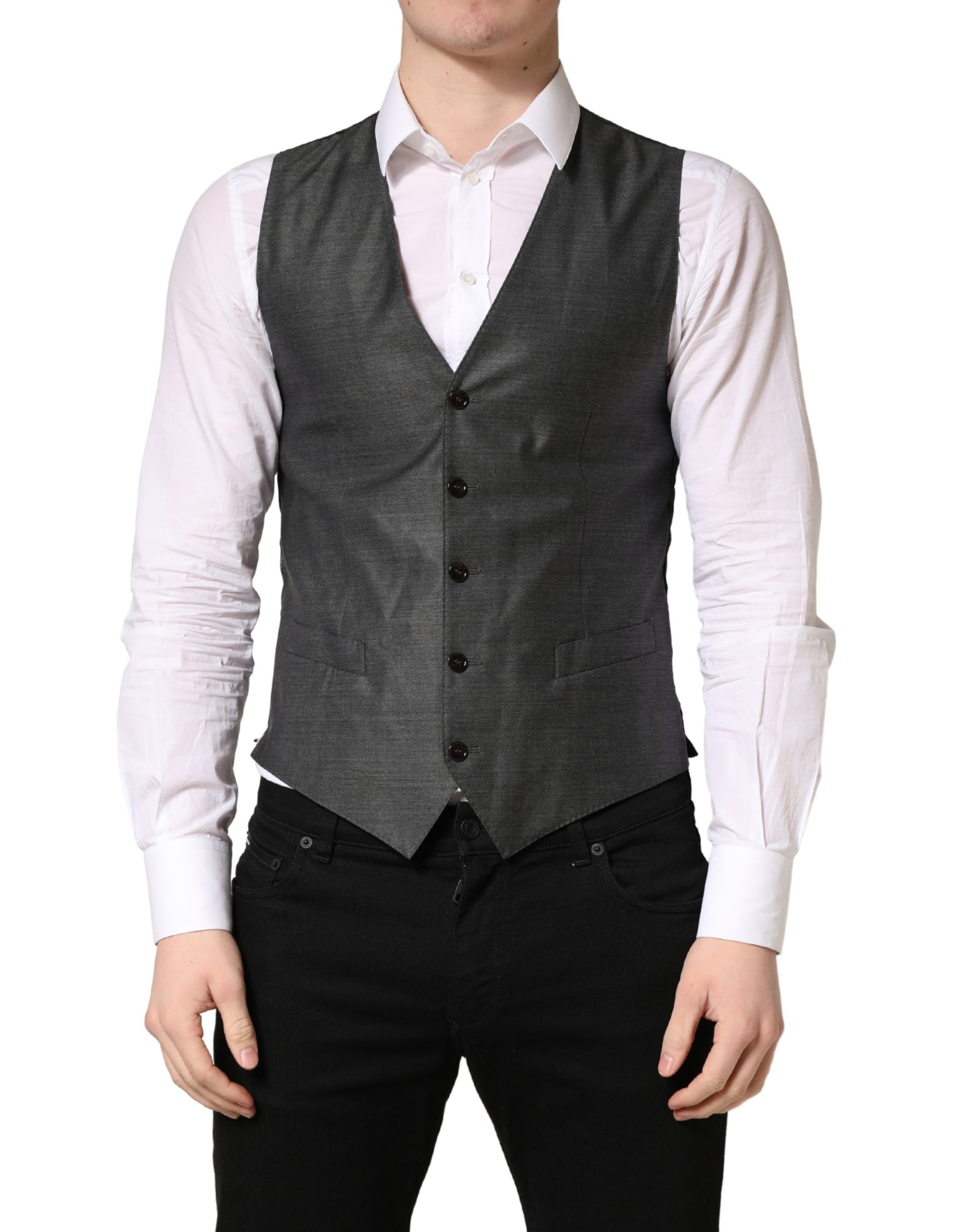 Dolce & Gabbana Grey Waistcoats for Men alternate view
