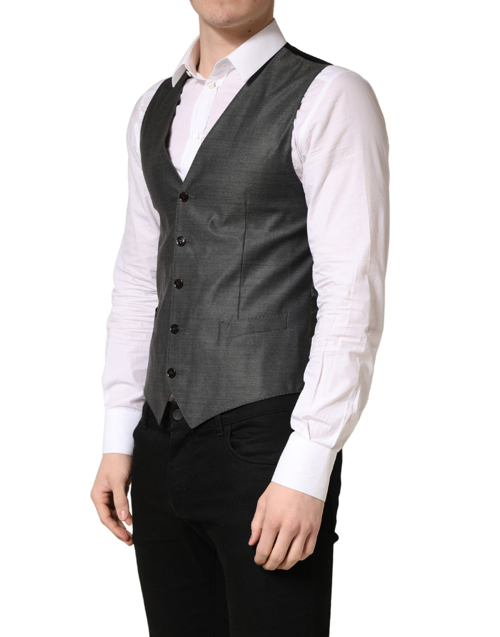 Dolce & Gabbana Grey Waistcoats for Men detail view