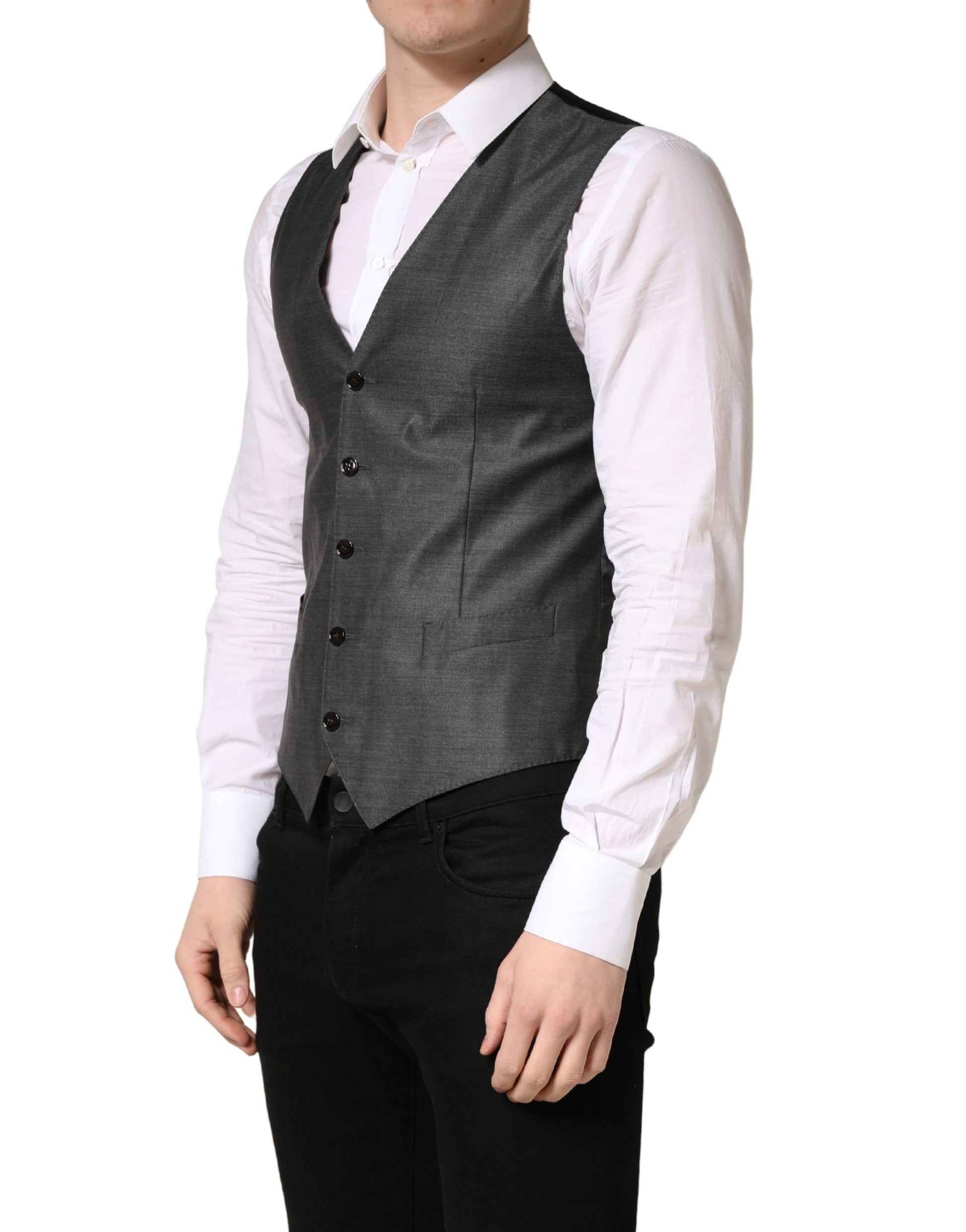 Dolce & Gabbana Grey Waistcoats for Men detail view
