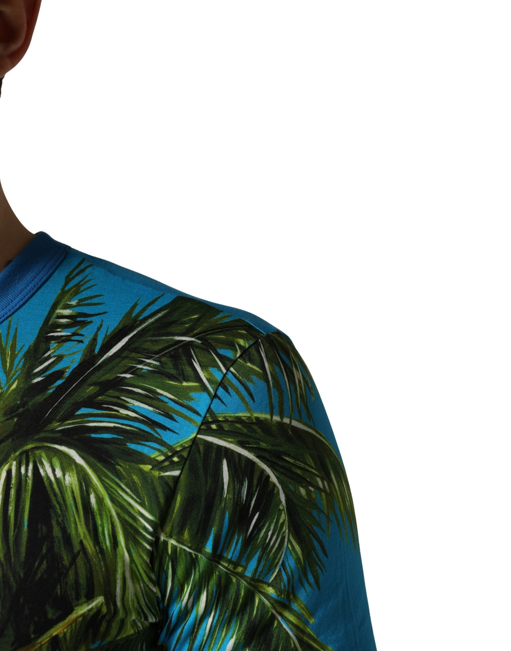 Dolce & Gabbana Blue Short-Sleeve Shirt for Men additional view