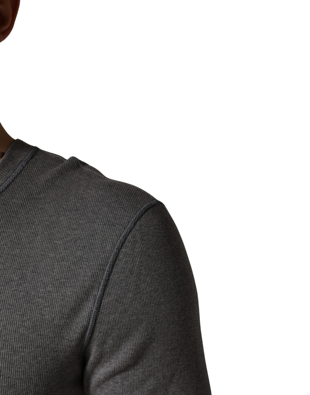 Dolce & Gabbana Grey Long Sleeve T-Shirt for Men additional view