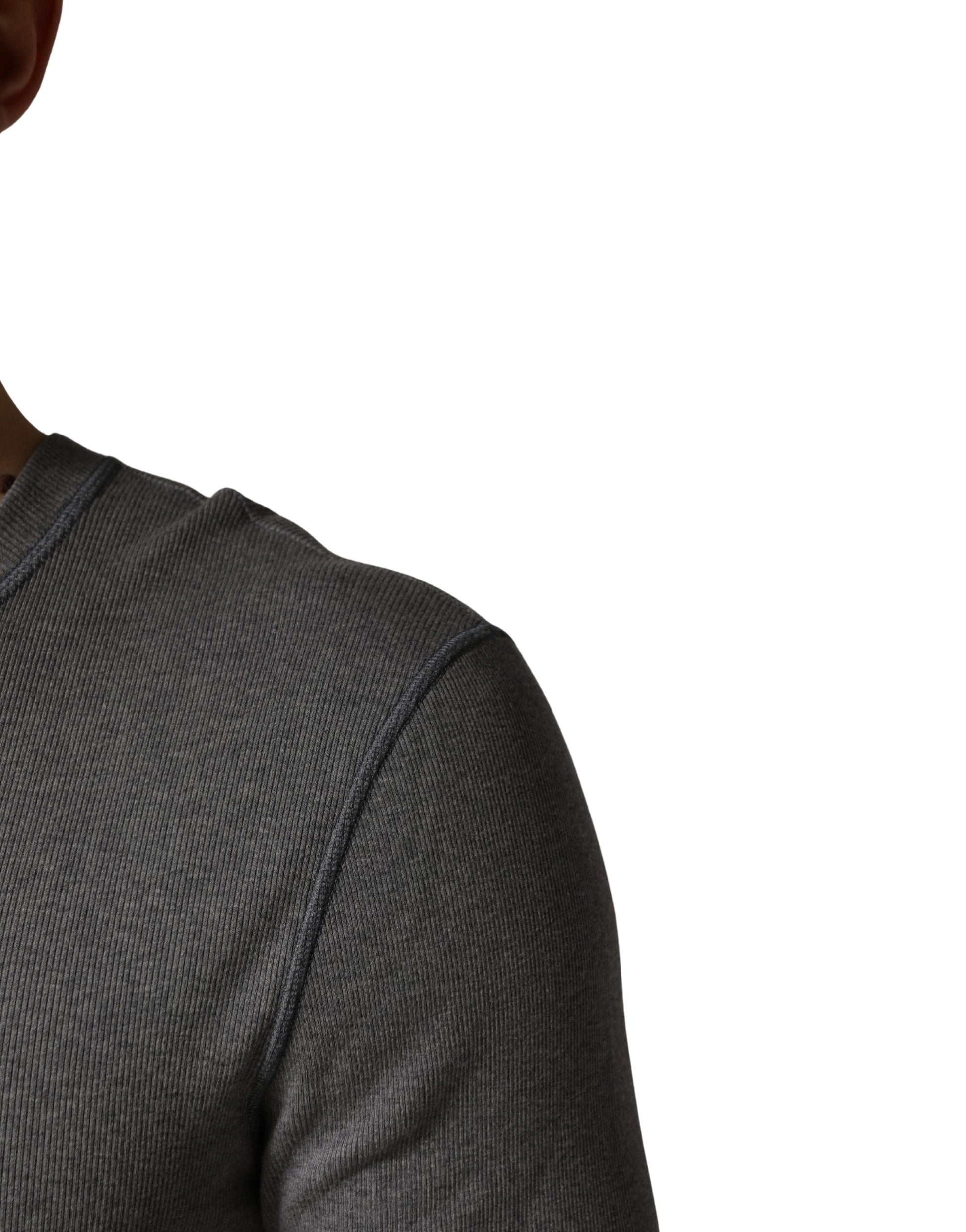 Dolce & Gabbana Grey Long Sleeve T-Shirt for Men additional view