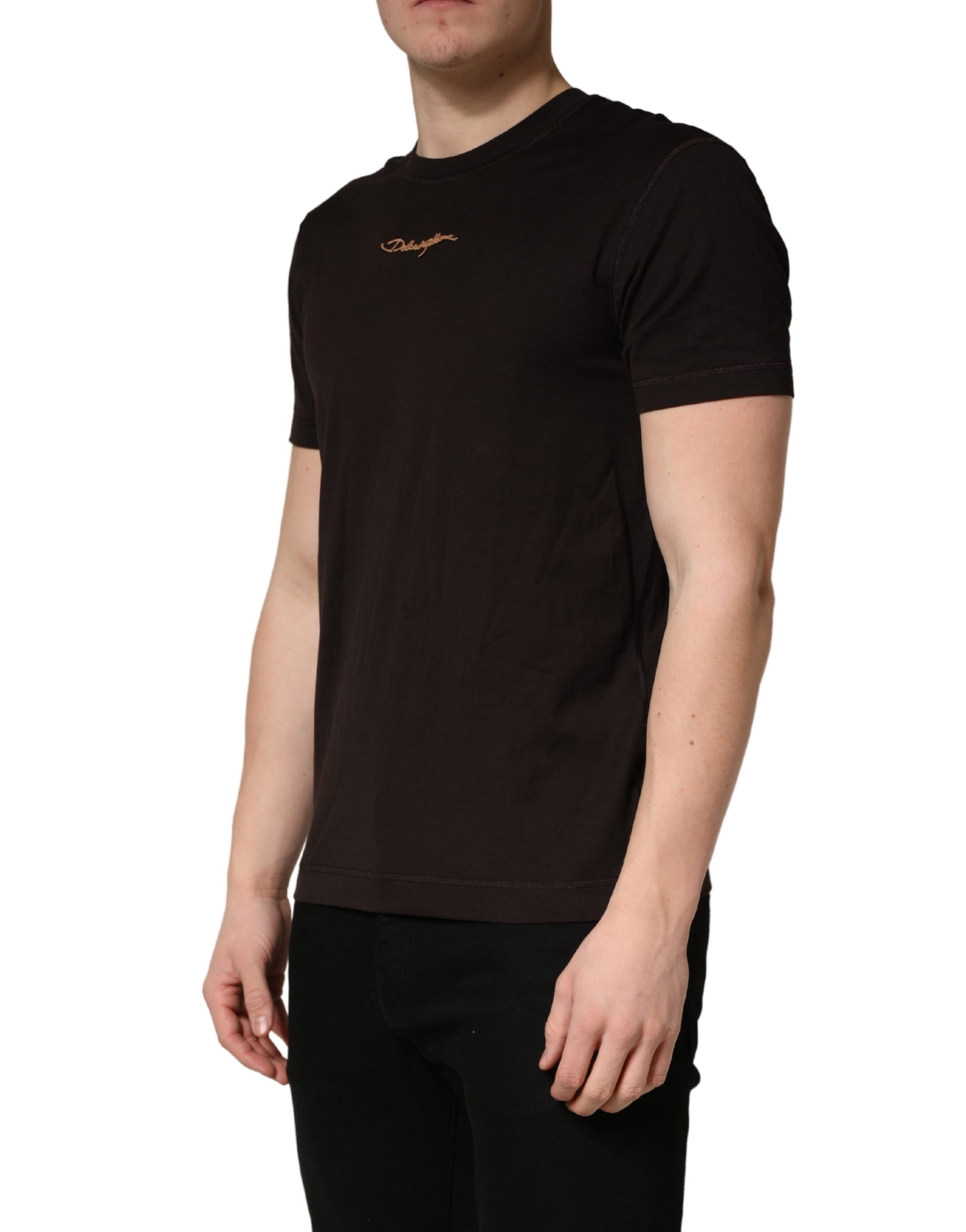 Dolce & Gabbana Brown T-Shirt for Men detail view