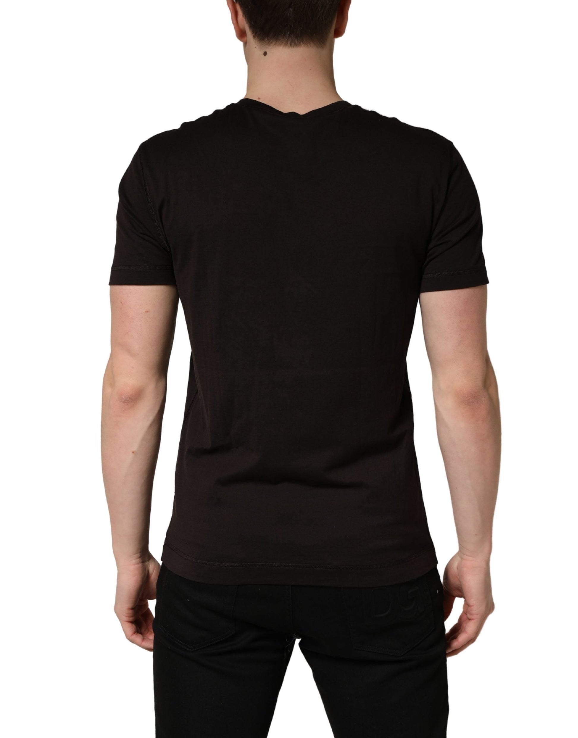 Dolce & Gabbana Brown T-Shirt for Men side view