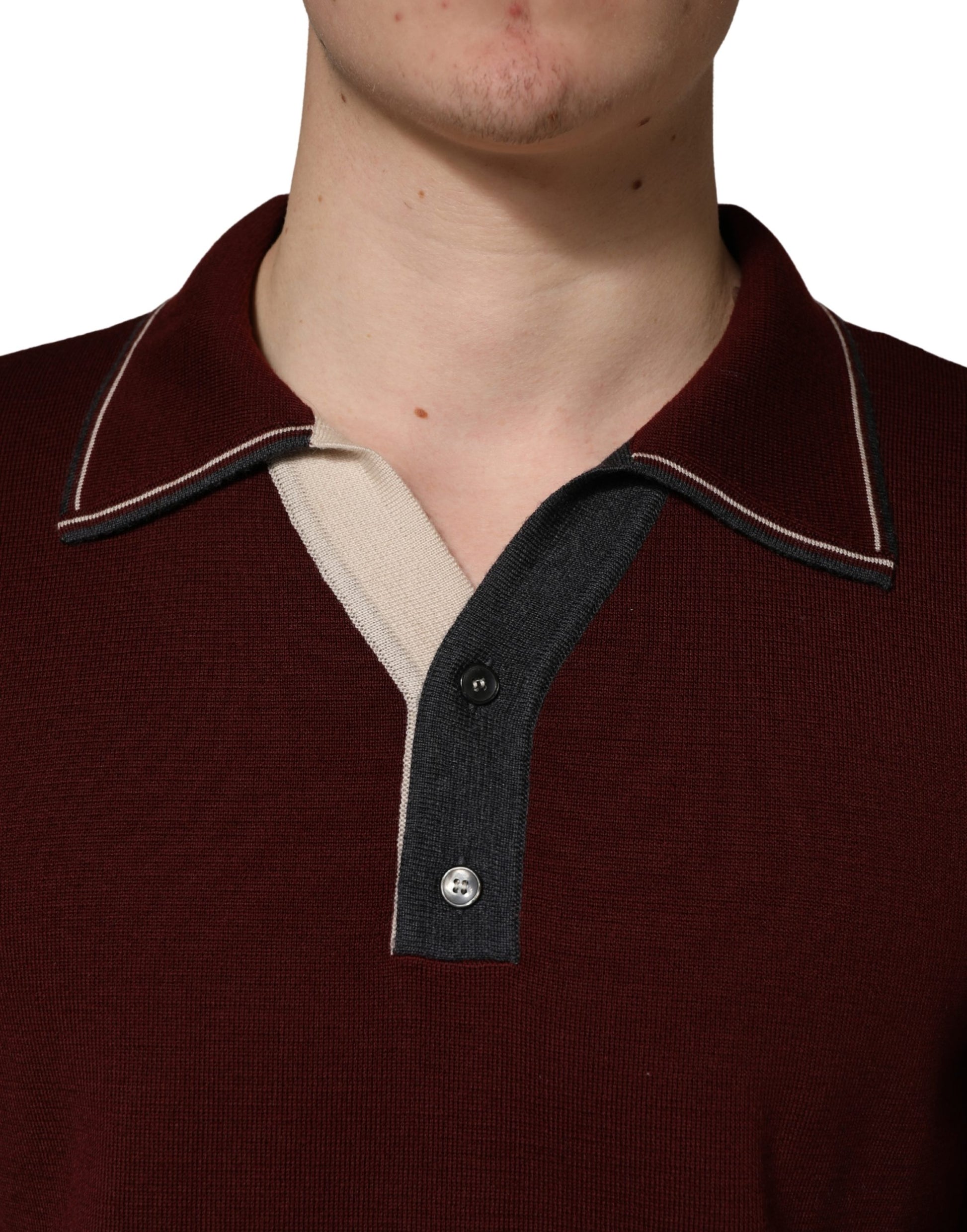 Dolce & Gabbana Red Long Sleeve T-Shirt for Men additional view