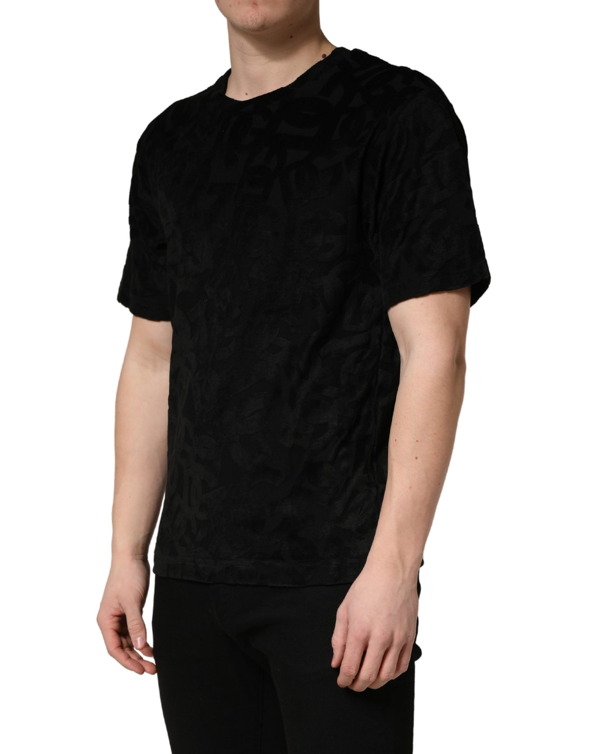 Dolce & Gabbana Black T-Shirt for Men detail view
