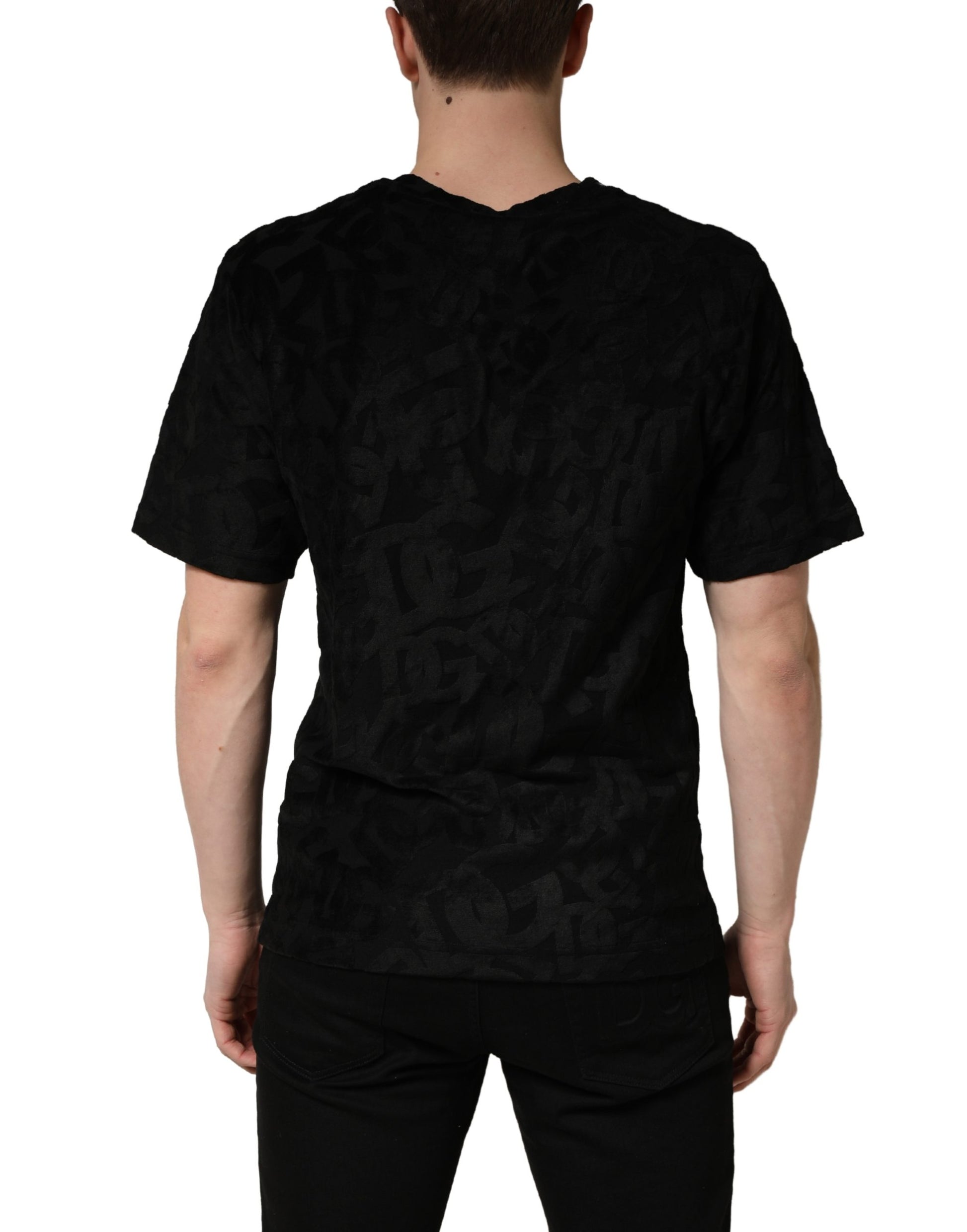 Dolce & Gabbana Black T-Shirt for Men side view
