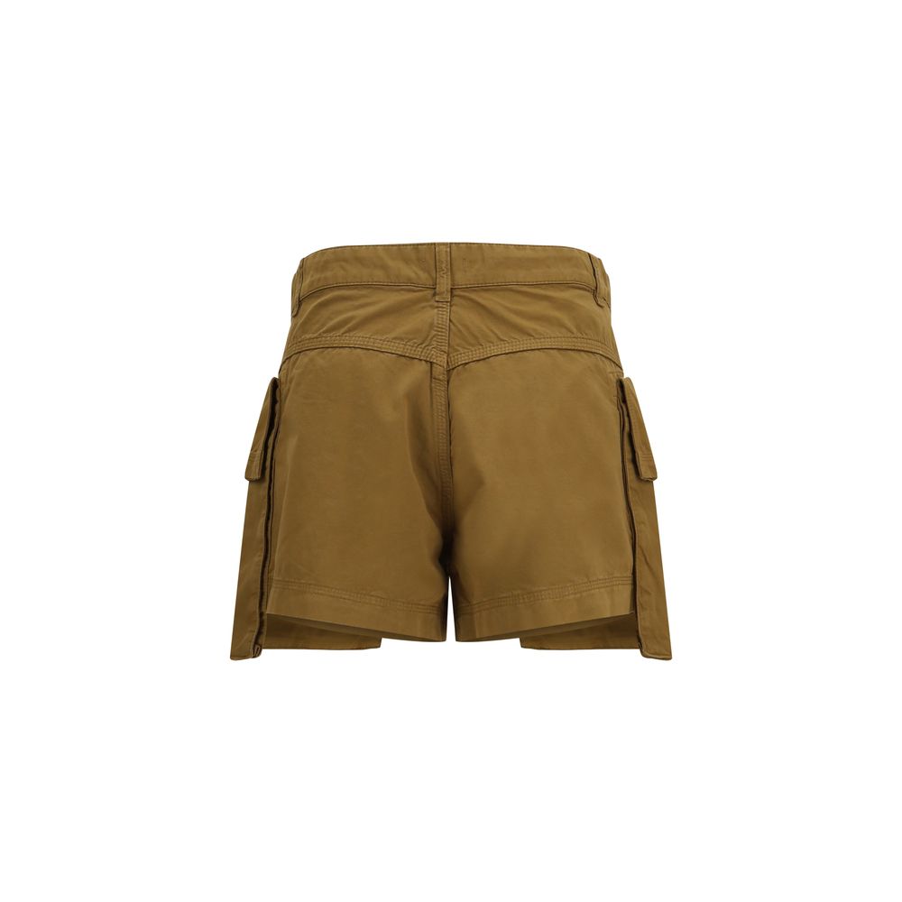 Shorts Bermudas en coton beige PINKO