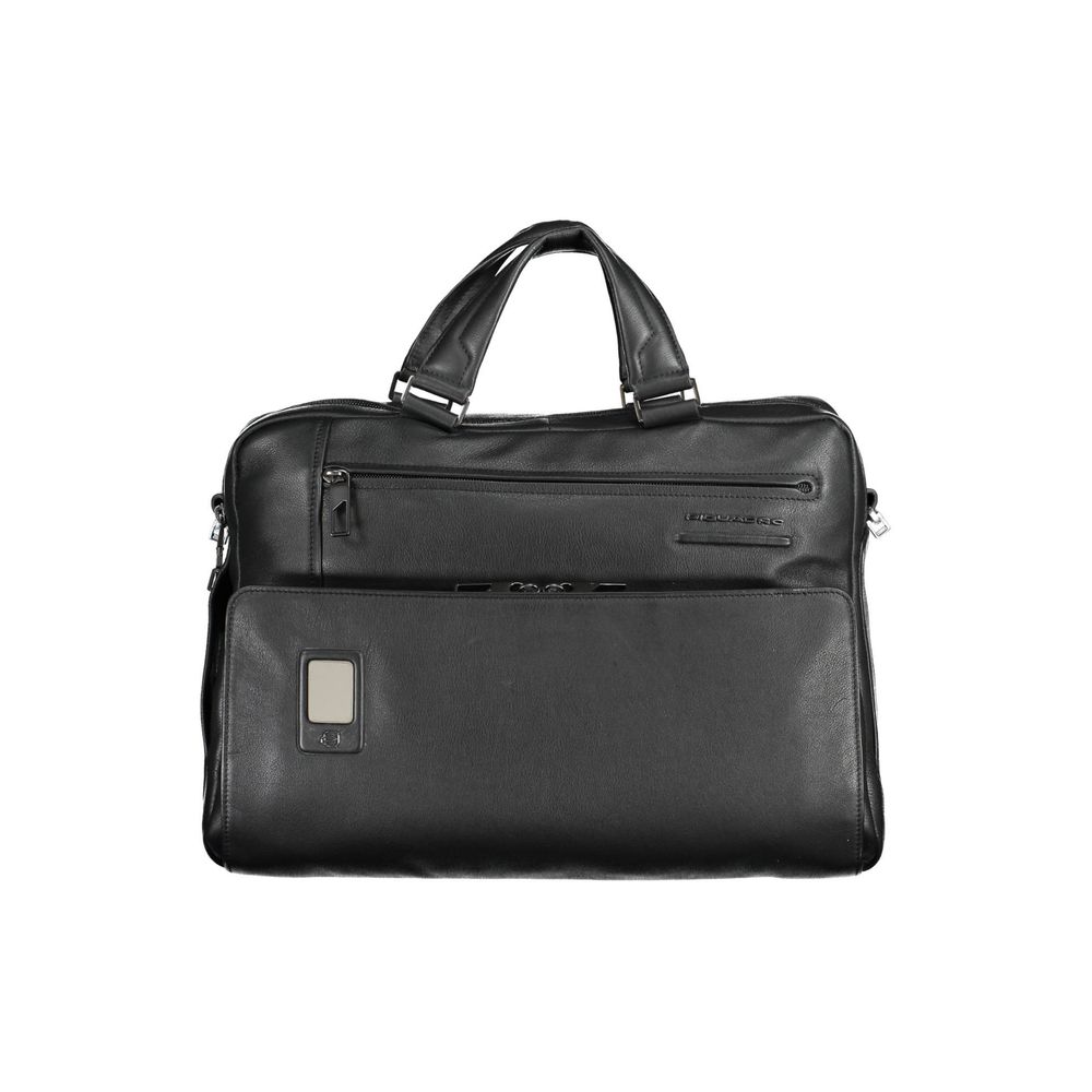 Serviette Homme en Cuir Noir Piquadro