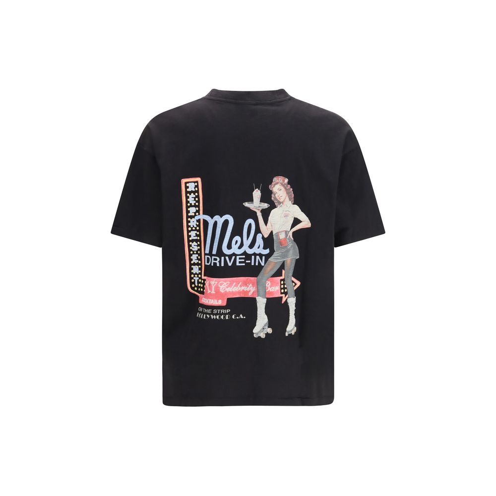 Représenter le T-shirt en coton noir