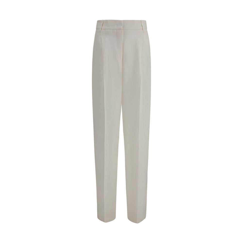 Max Mara White Casual Pants for Women