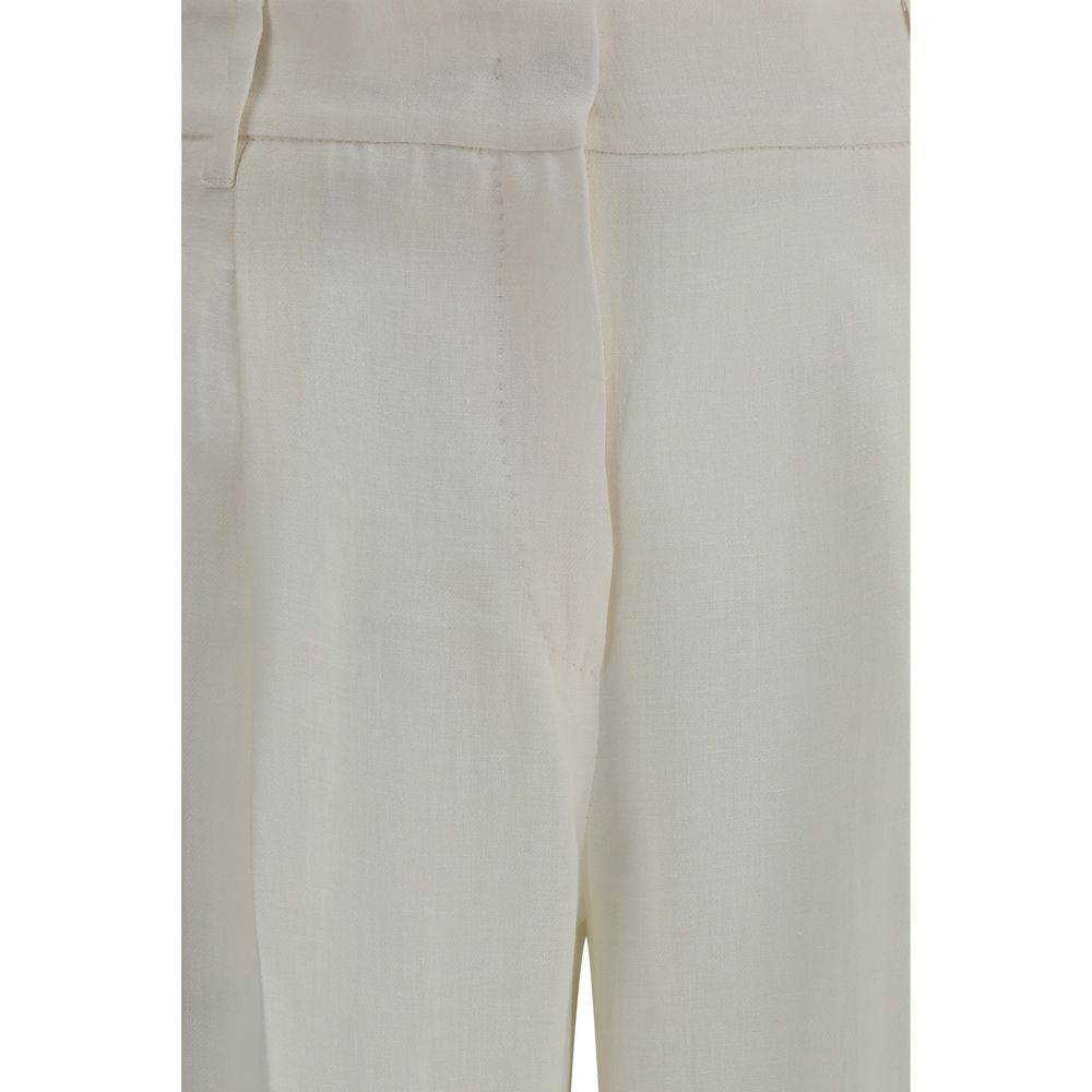 Max Mara White Casual Pants for Women detail view