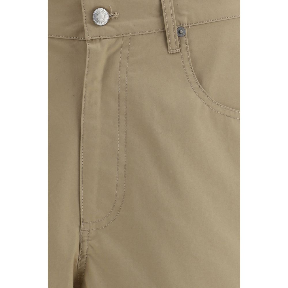 Shorts Bermuda en Coton Beige Moschino