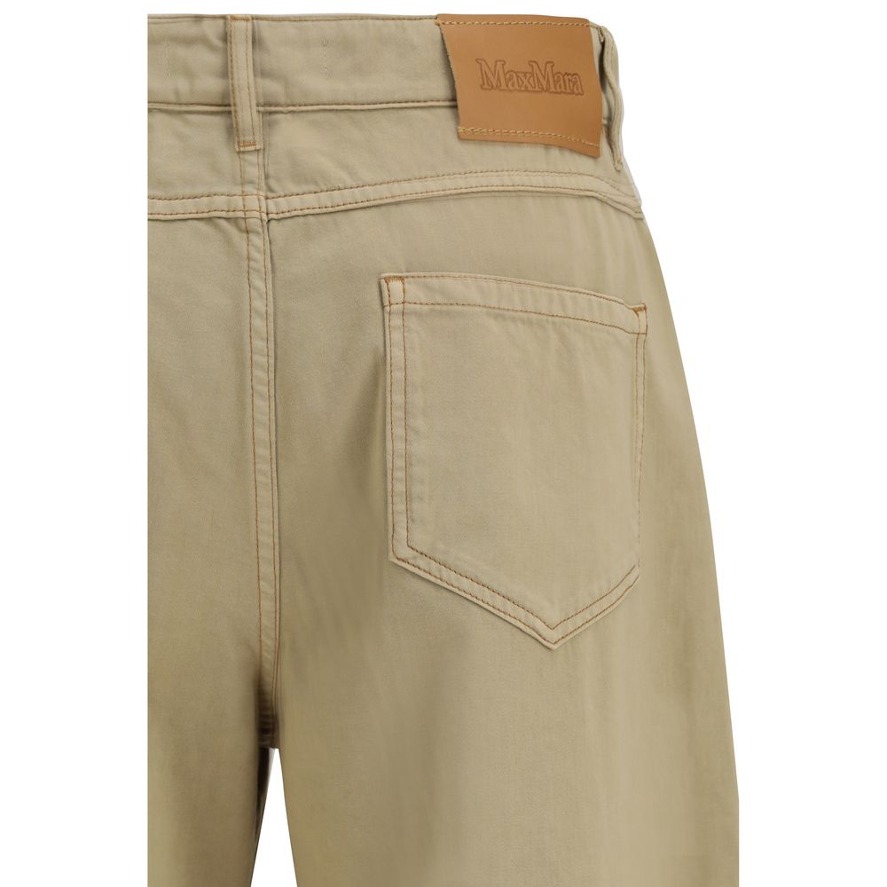 Max Mara Beige Casual Pants for Women detail view
