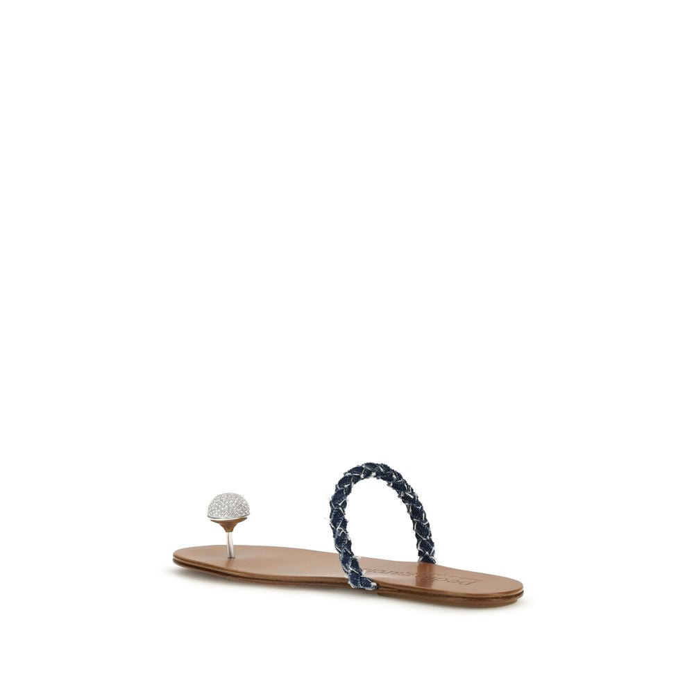 Pedro García Brown Sandals for Women detail view
