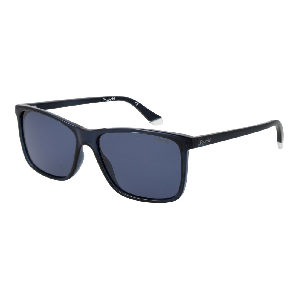 Lunettes de soleil en plastique bleu Polaroid