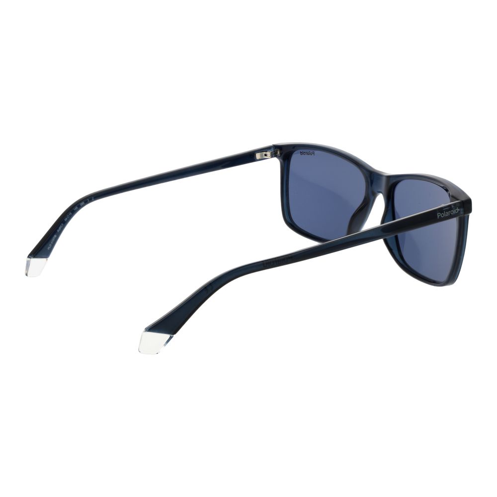 Lunettes de soleil en plastique bleu Polaroid
