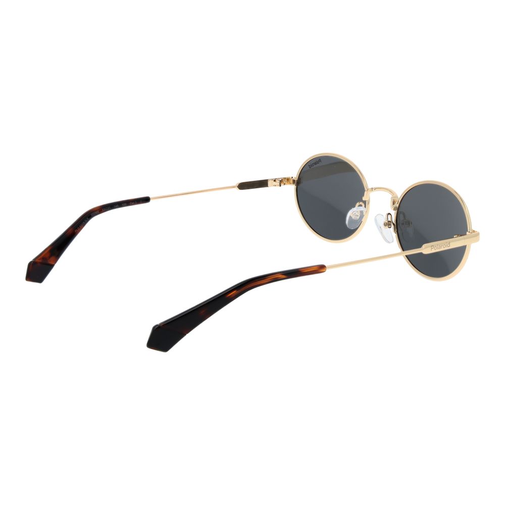 Lunettes de soleil Polaroid en métal doré