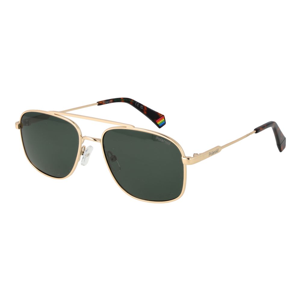 Lunettes de soleil Polaroid en métal doré