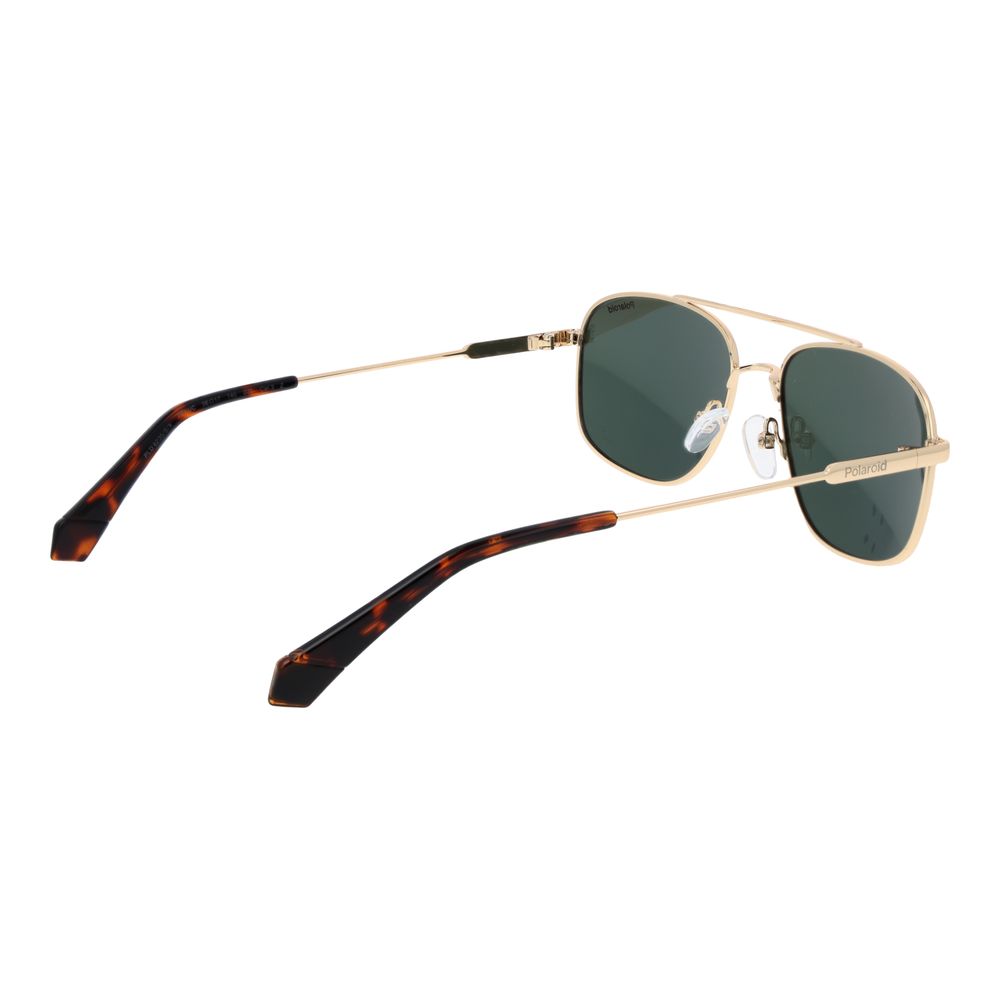 Lunettes de soleil Polaroid en métal doré