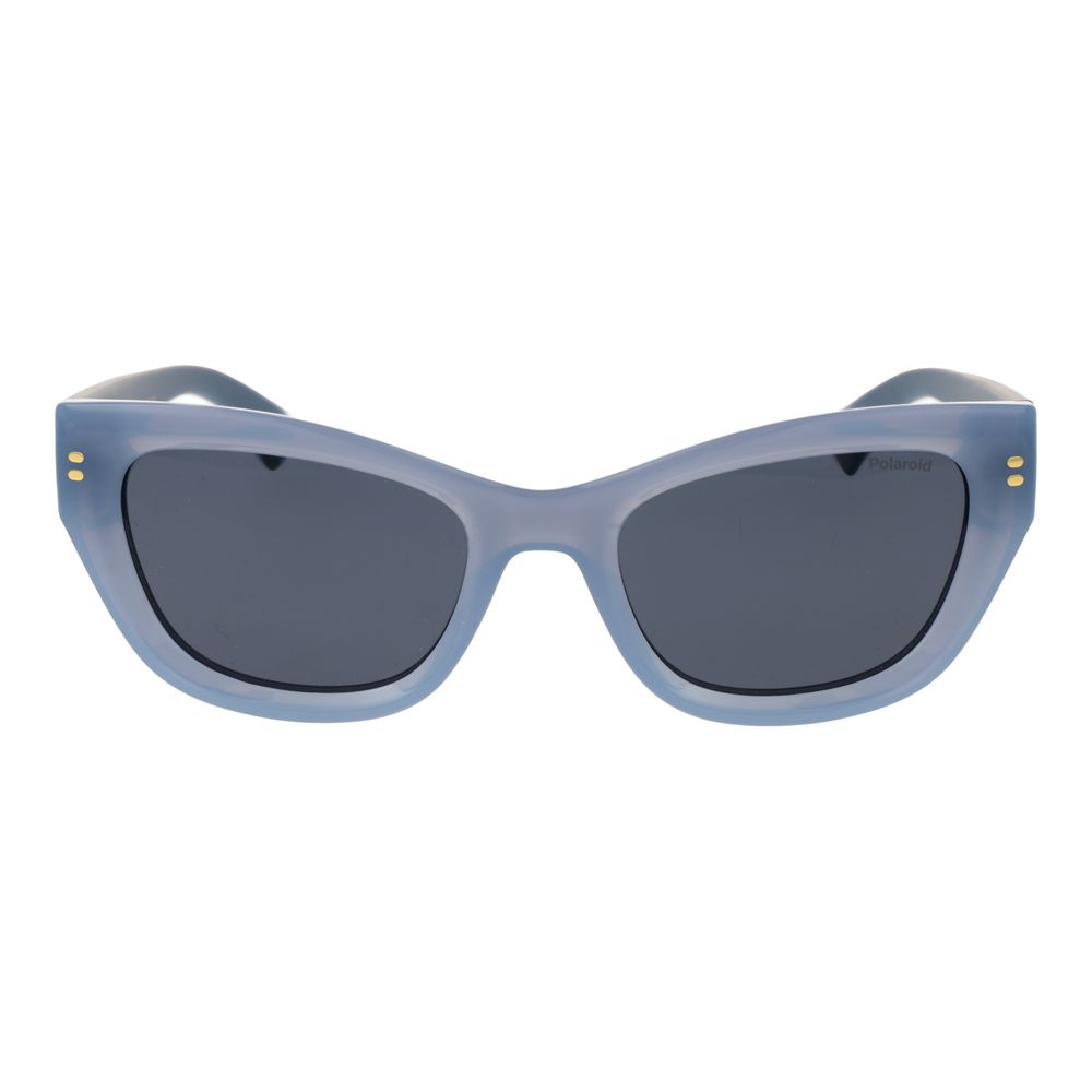 Lunettes de soleil en plastique bleu Polaroid