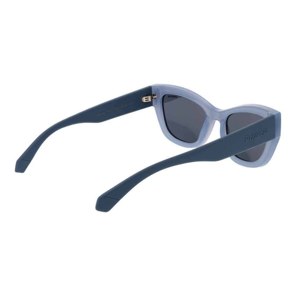 Lunettes de soleil en plastique bleu Polaroid