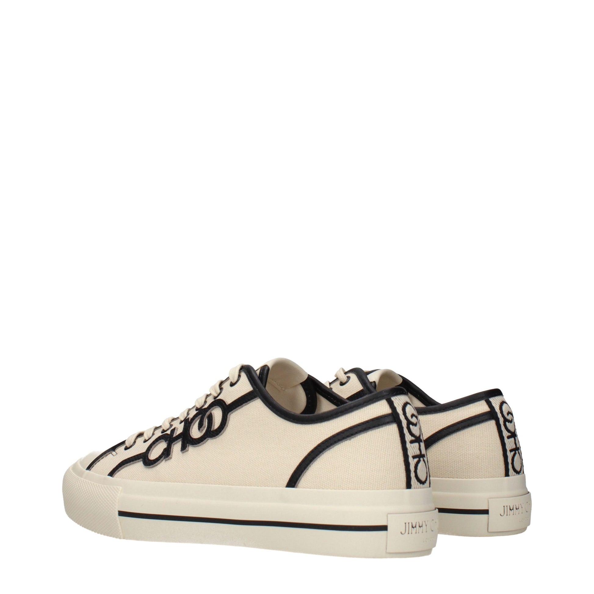 Jimmy Choo Beige Low Top Sneakers for Men side view