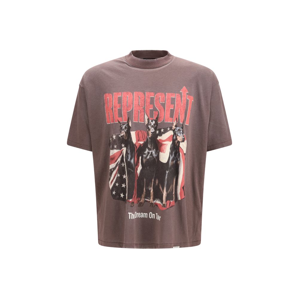 Représenter le T-shirt en coton noir