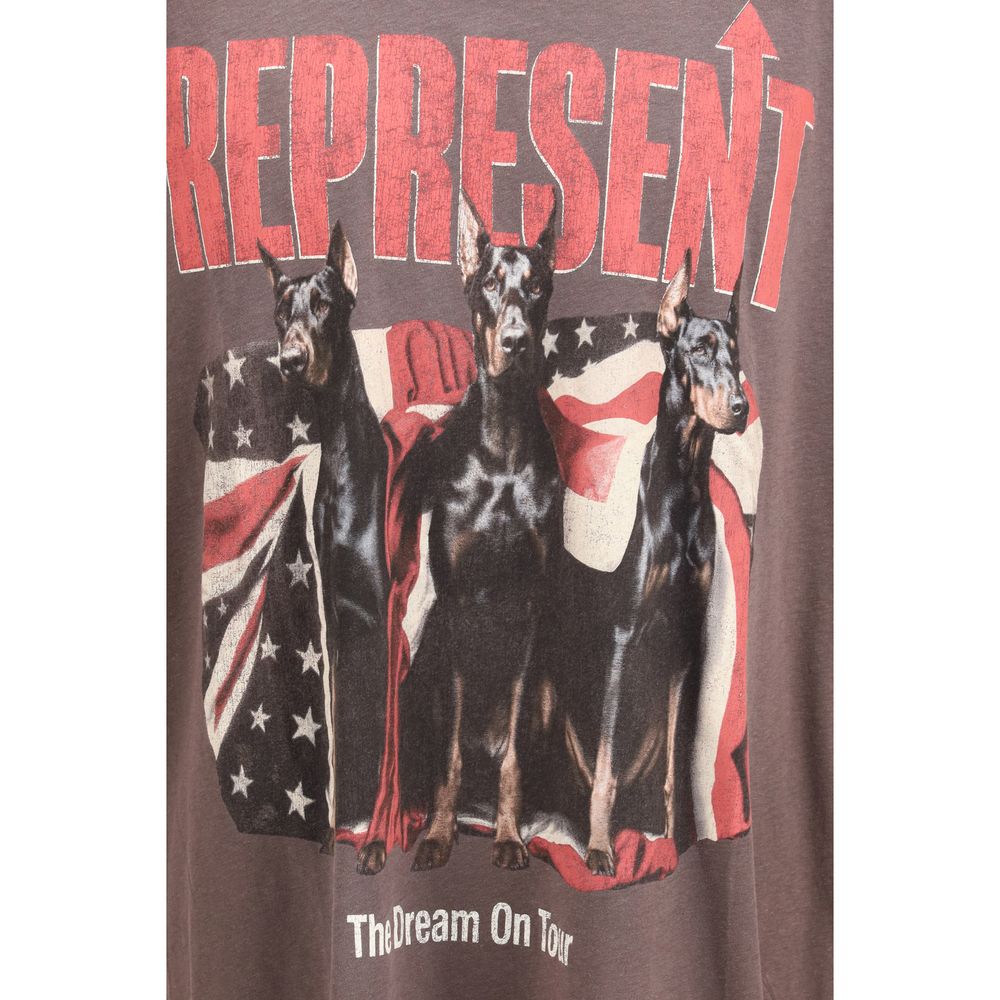 Représenter le T-shirt en coton noir