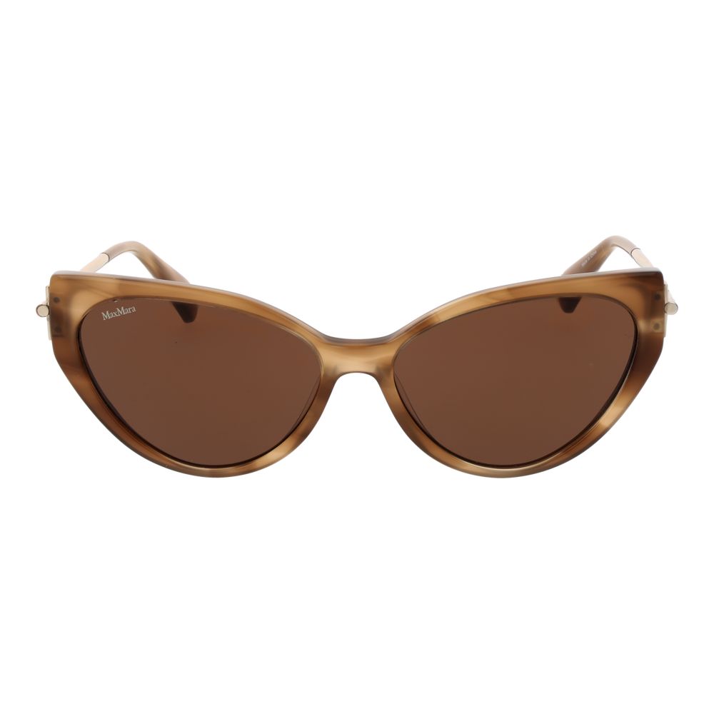 Lunettes de soleil Max Mara marron en acétate