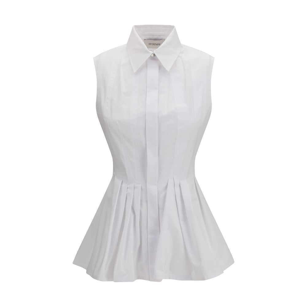 Chemise en coton blanc Max Mara