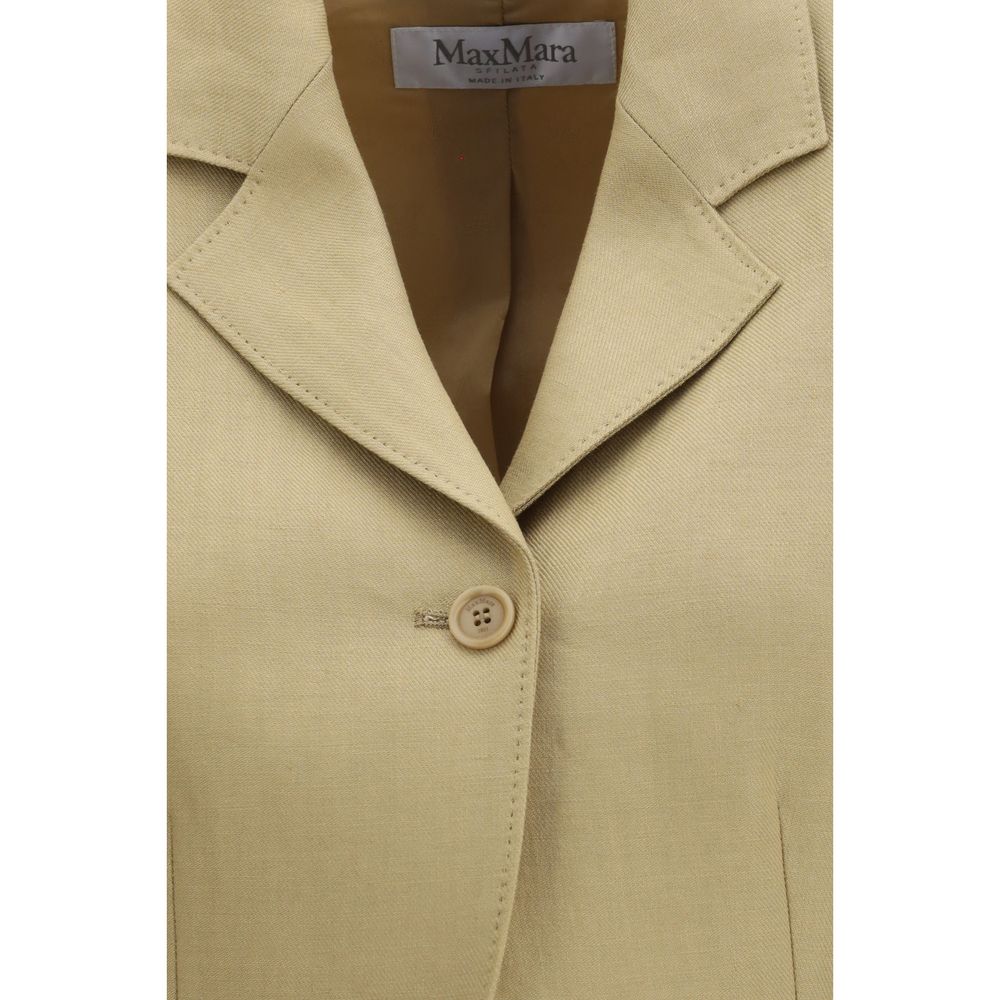 Max Mara Beige Denim Jackets for Women detail view