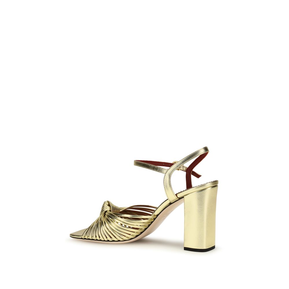 Valentino Garavani Gold Platforms for Women detail view