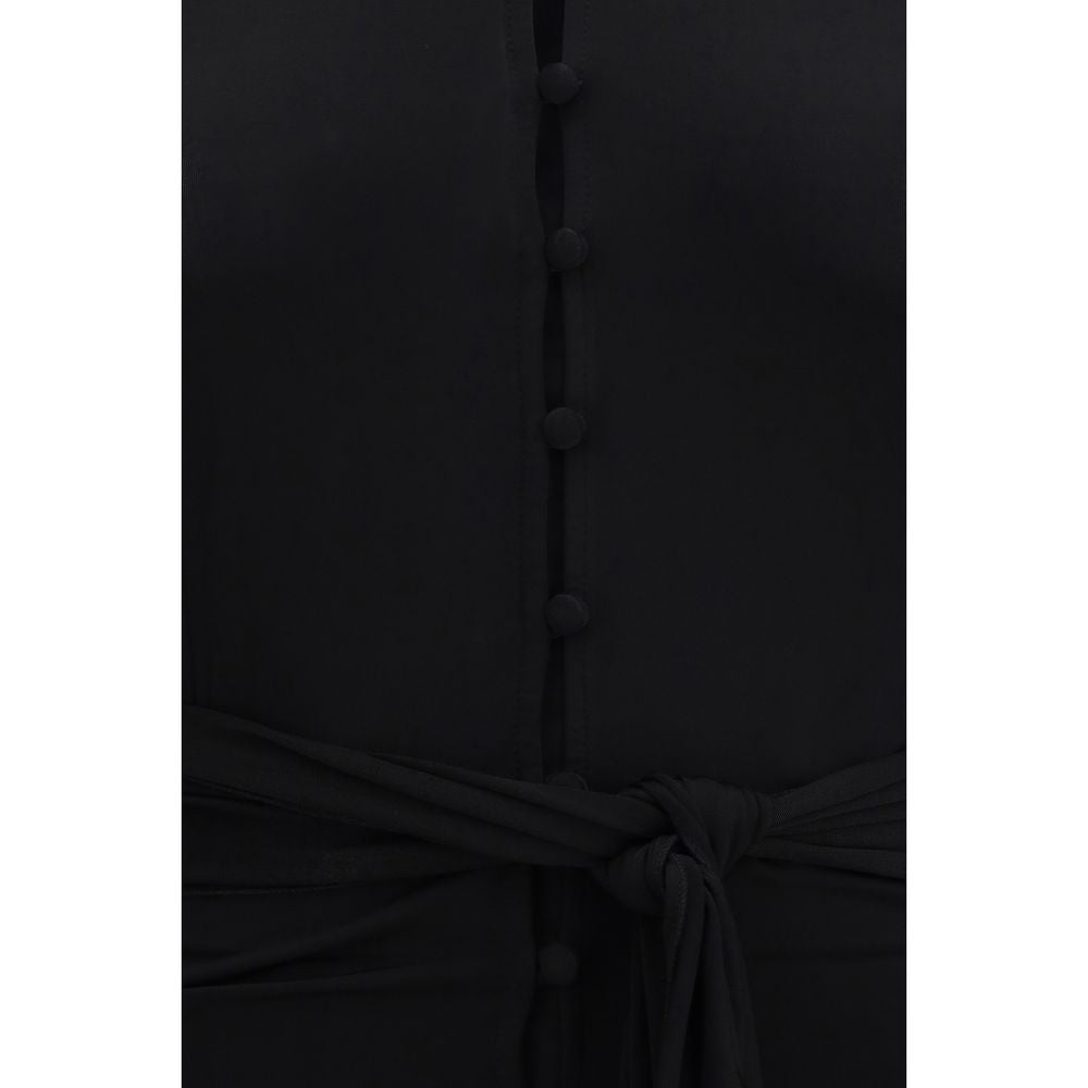Chemise Ganni en polyester recyclé noir