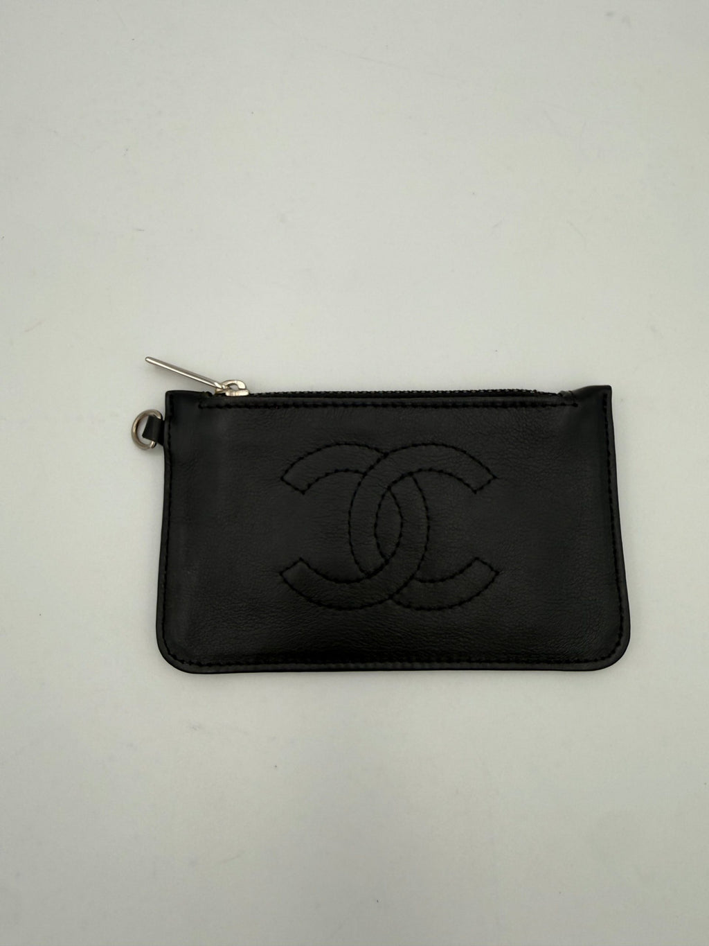 Chanel CHANEL Porte-monnaie/porte-cartes en cuir d'agneau