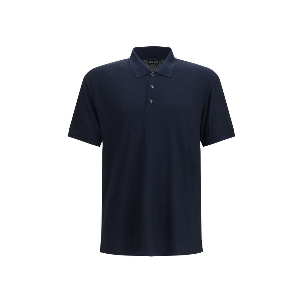 Giorgio Armani Blue Polo Shirt for Men