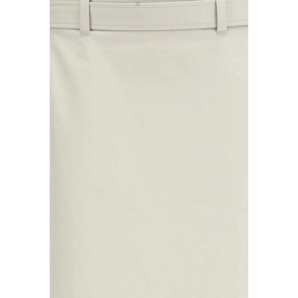 Jupe longue en coton gris RIER