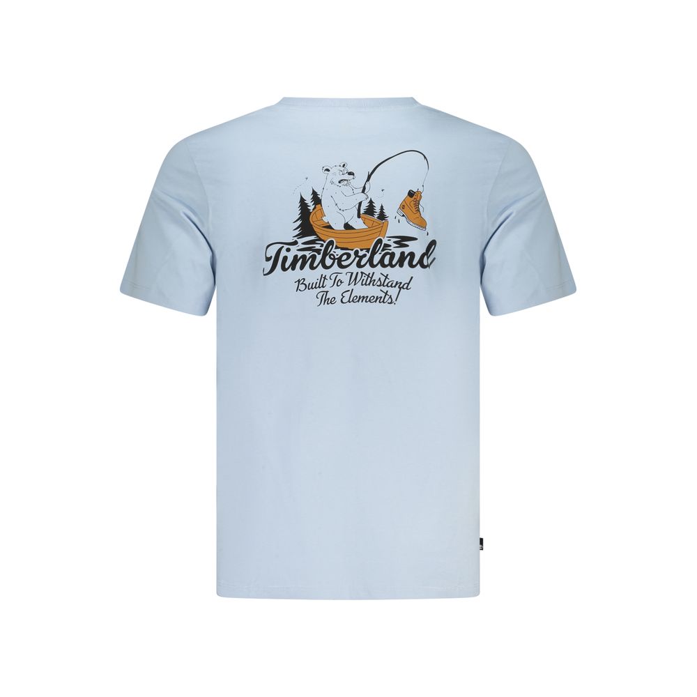 T-shirt en coton Timberland Azzurro pour homme