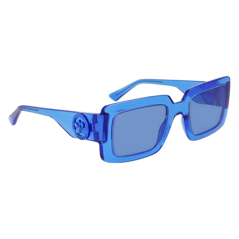Lunettes de soleil injectées bleues Longchamp