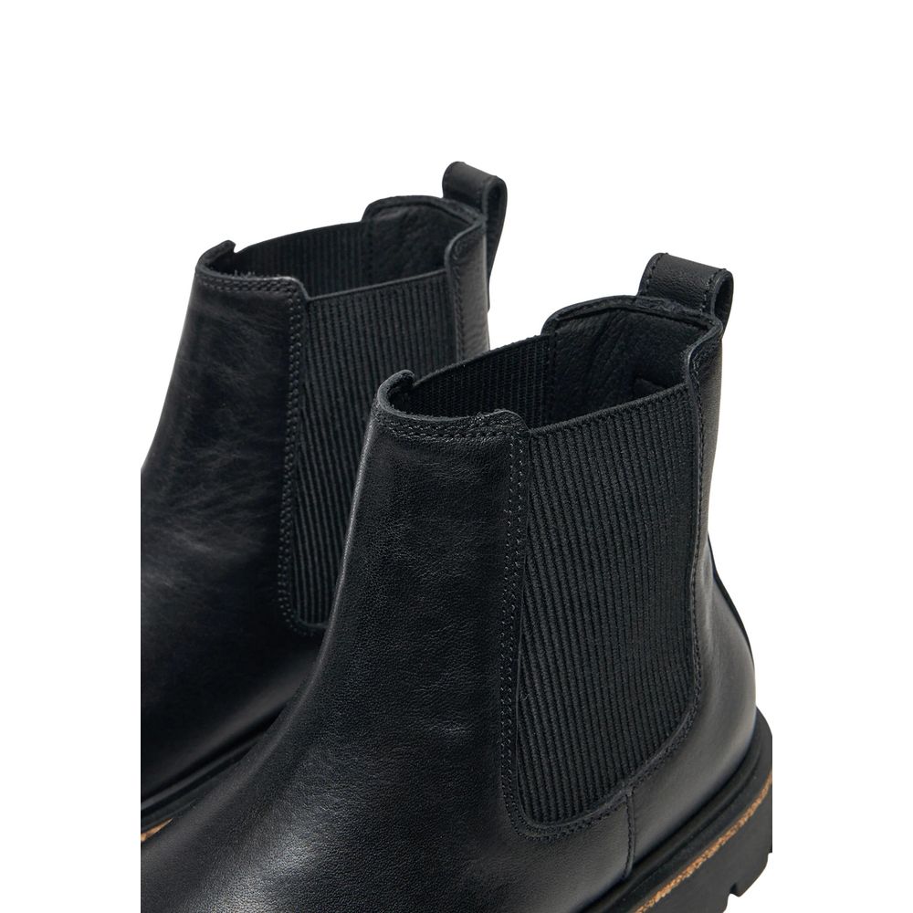 Bottines en cuir noir Birkenstock