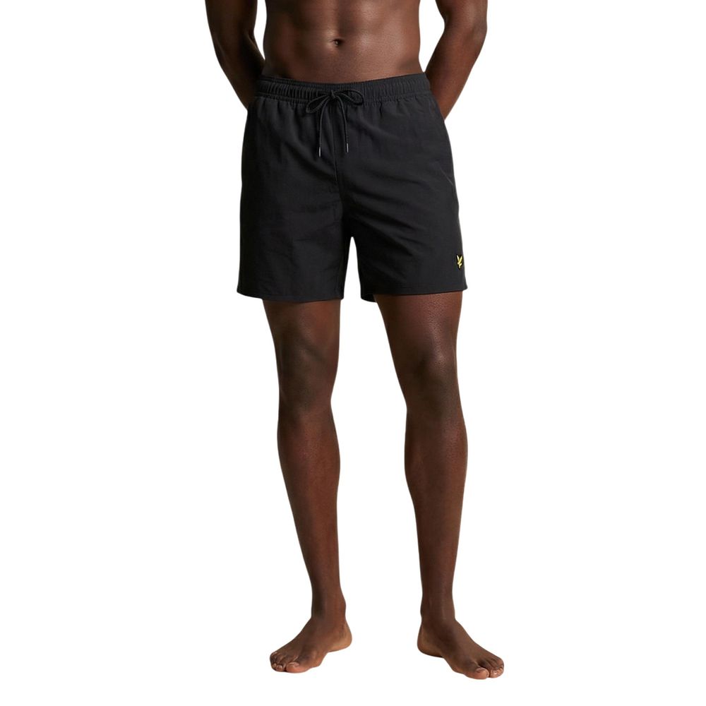 Short de bain Lyle & Scott en polyamide noir