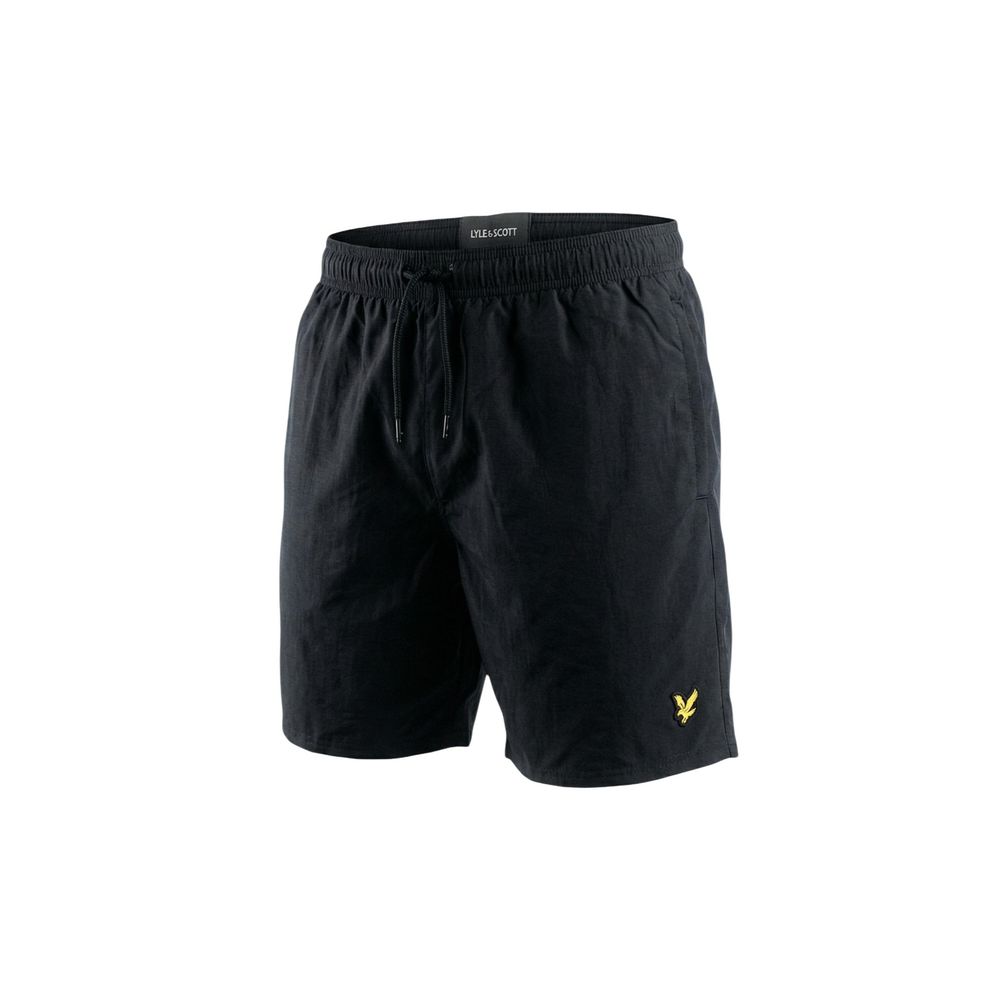 Short de bain Lyle & Scott en polyamide noir