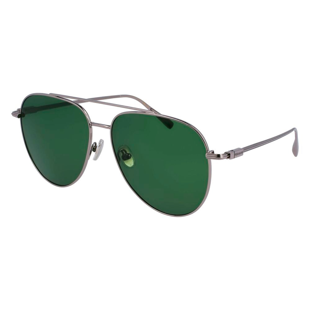 Ferragamo Grey Sunglasses for Men