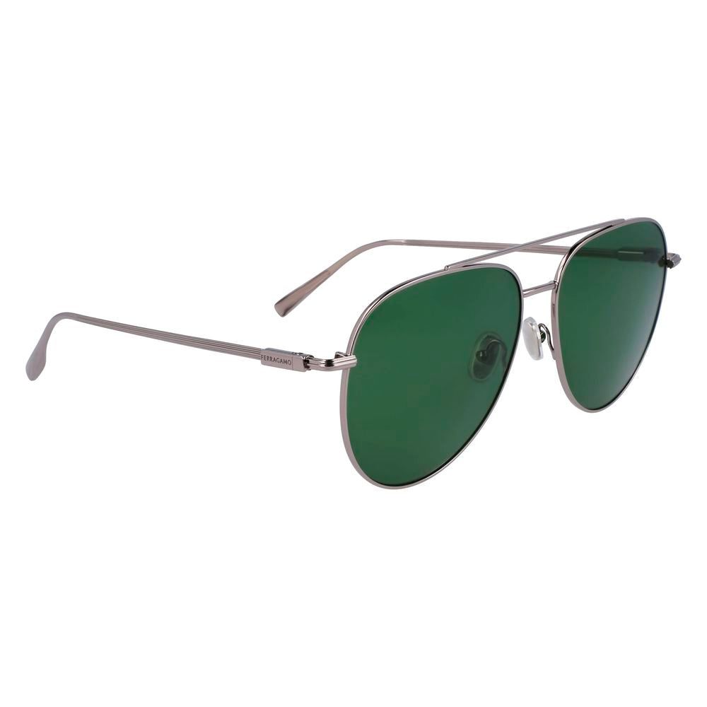 Ferragamo Grey Sunglasses for Men detail view
