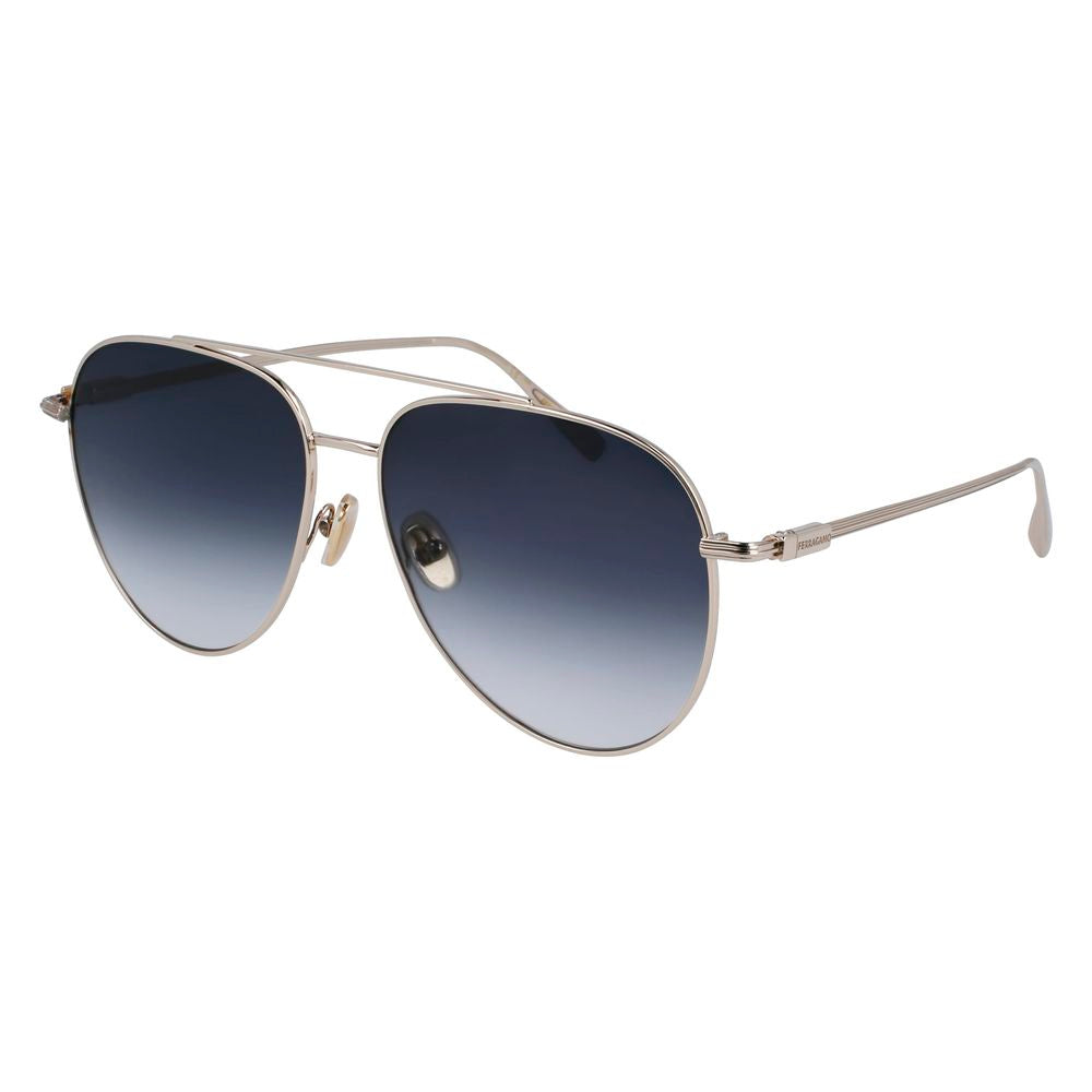 Ferragamo Gold Sunglasses for Men