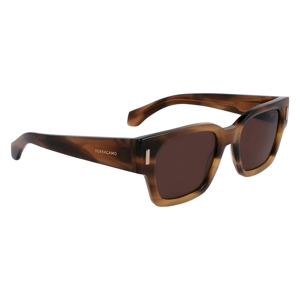 Ferragamo Brown Sunglasses for Men detail view