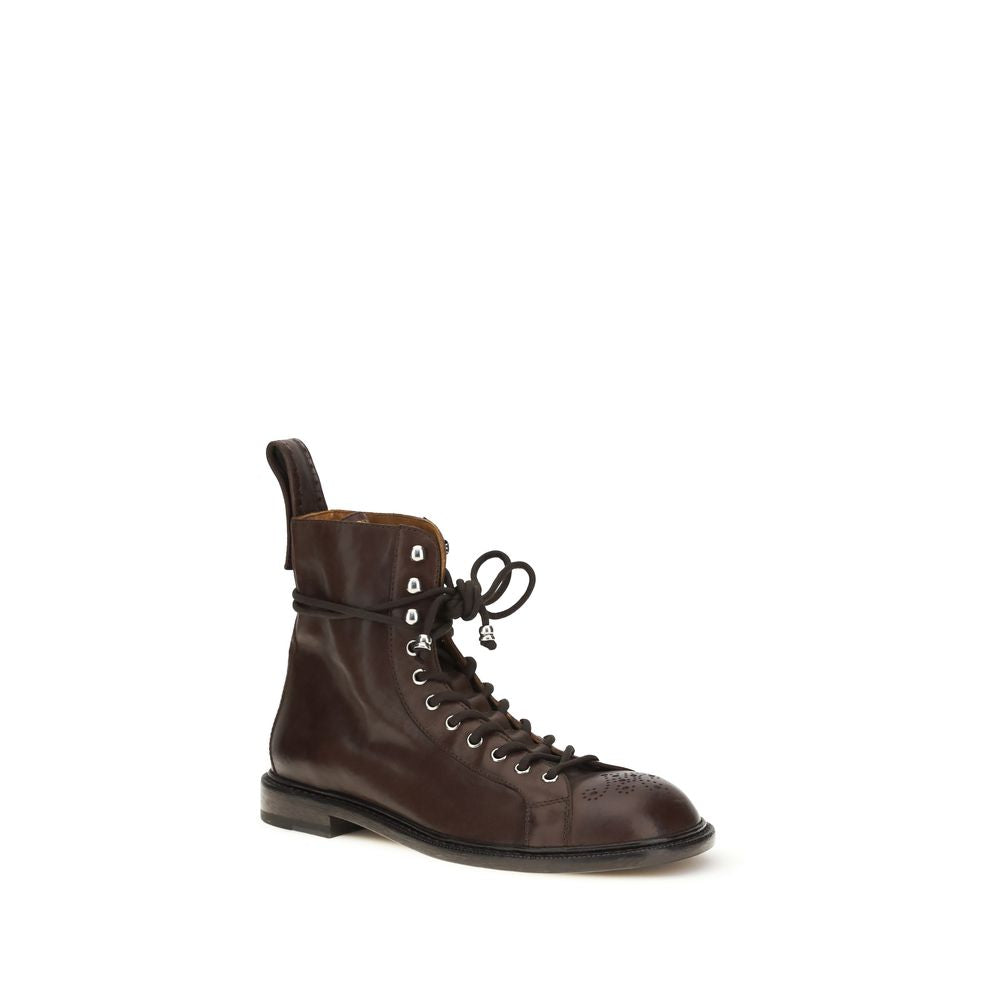 Versace Brown Lace Up Boots for Men alternate view